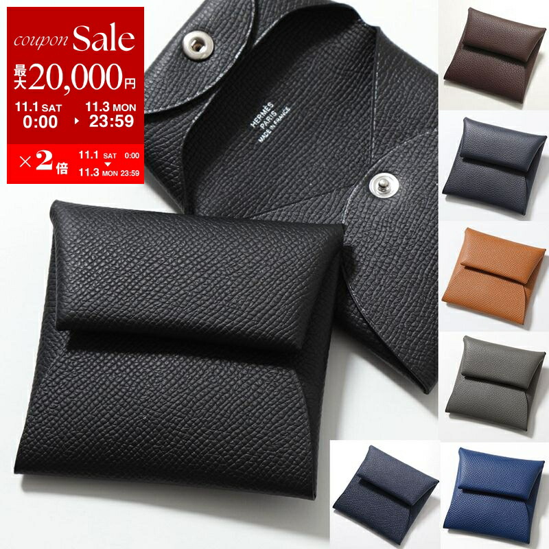 HERMES calvi duo エルメス　カルヴィデュオ　グラファイト Calvi Duo Compact card holder | Hermès USA