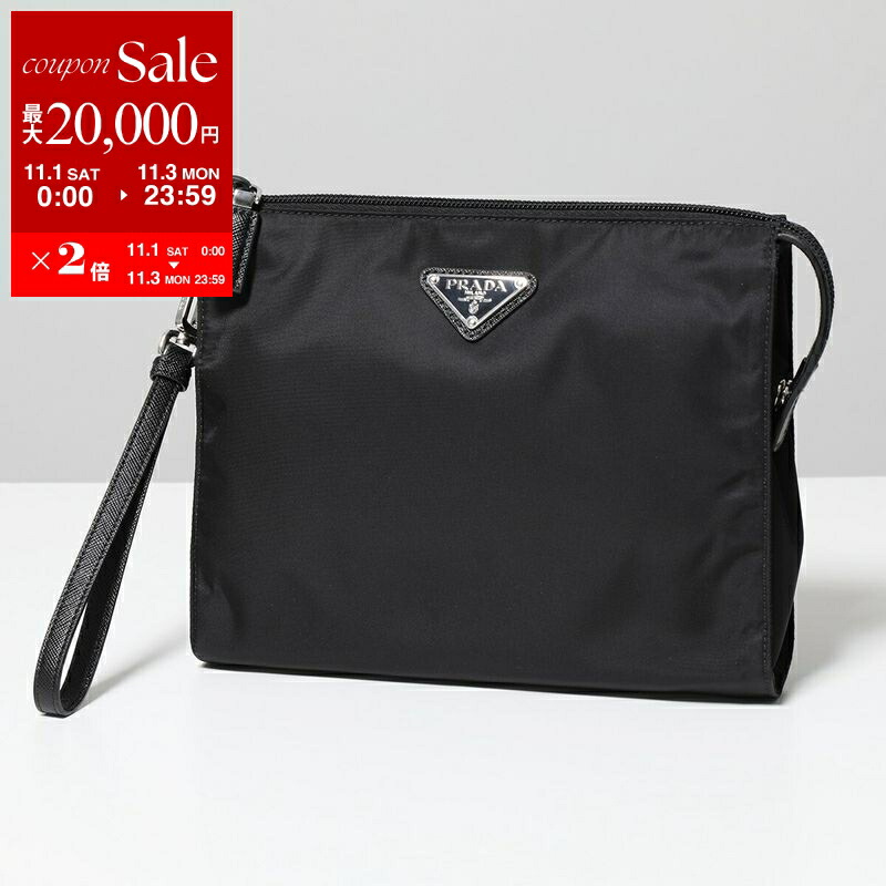 PRADA プラダ クラッチバッグ ハンドバッグ PRADA プラダ クラッチバッグ 2VF056 OOO 9Z2 メンズ セカンド