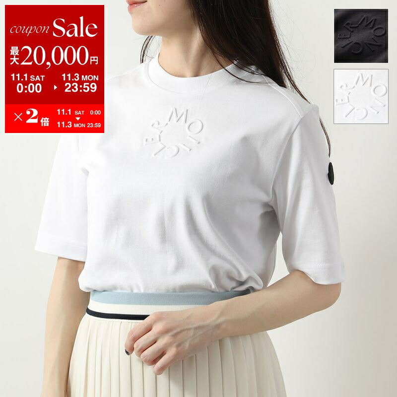 ⭐*️様 MONCLER ロゴ刺繍 半袖Tシャツ ホワイト ホワイト Tシャツ : ポロシャツ＆Tシャツ 向けの Children