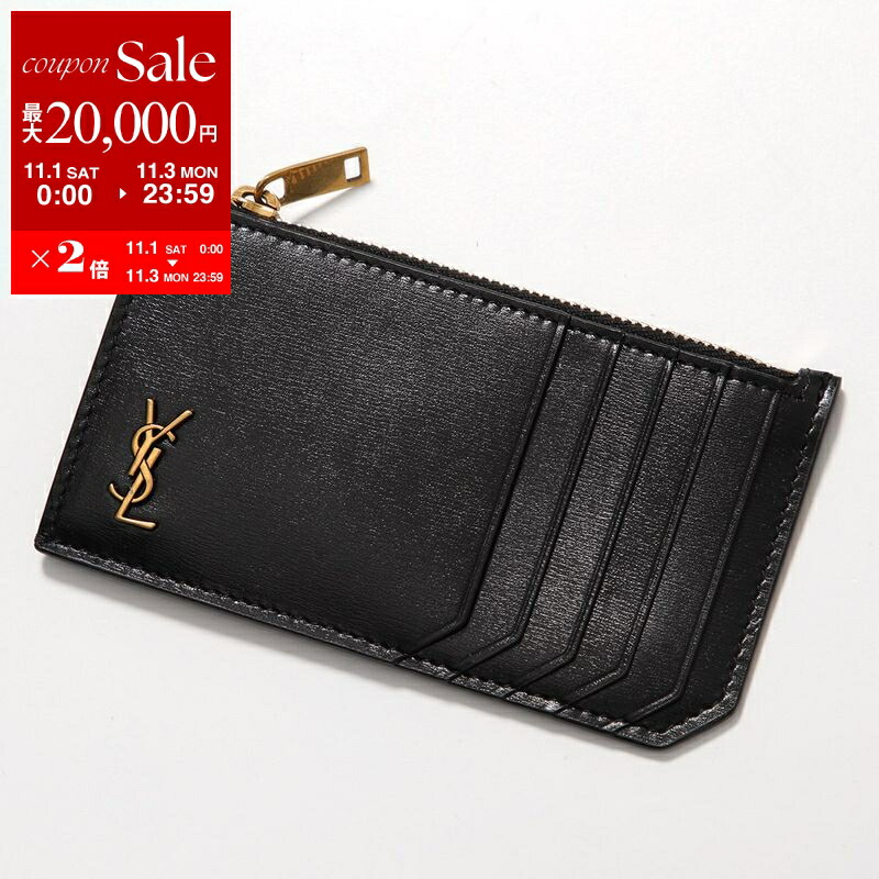 未使用級 サンローラン マネークリップ カードケース カサンドラロゴ YSL 黒 極美品✨サンローラン マネークリップ カードケース カサンドラ