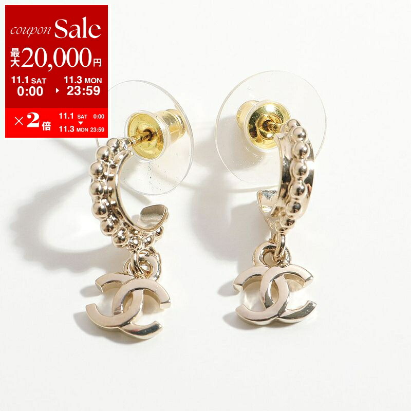 CHANEL クロス型フープピアス CHANEL クロス型フープピアス