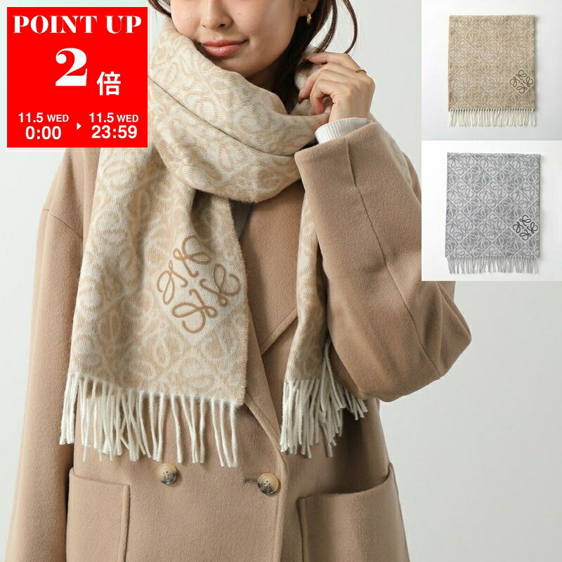 楽天市場】LOEWE ロエベ アナグラム スカーフ マフラー カシミヤ混