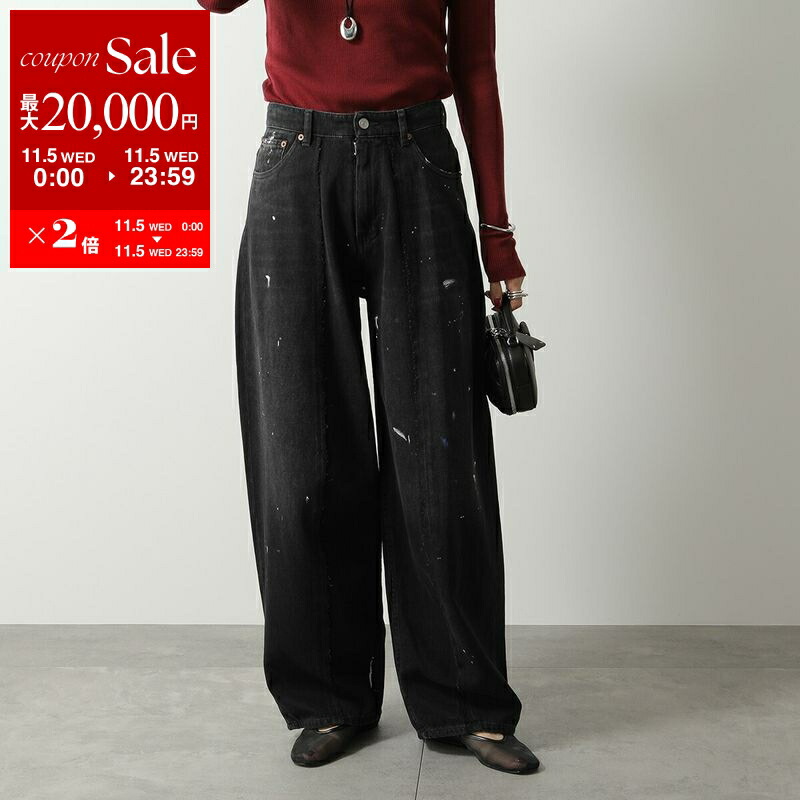 楽天市場】MM6 エムエムシックス メゾンマルジェラ ワイドデニム