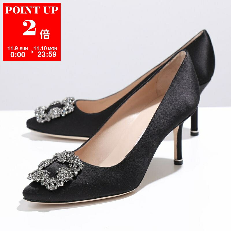 楽天市場】マノロブラニク パンプス ハンギシ ジュエルバックル