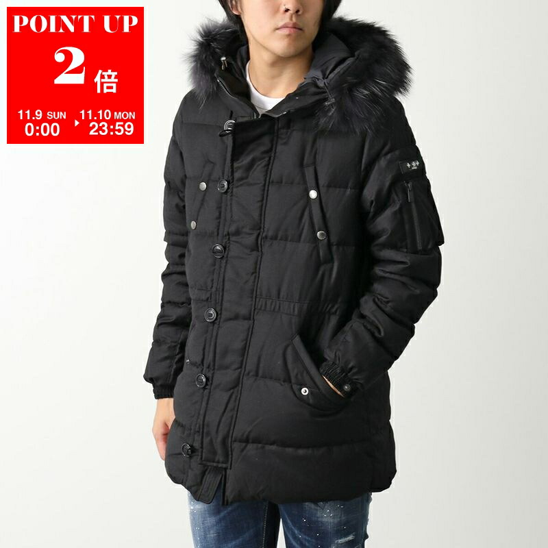 タグ有 タトラス チマ Rライン ダウンジャケット ナイロン 黒 02 M タグ有 タトラス チマ Rライン ダウンジャケット ナイロン 黒 02