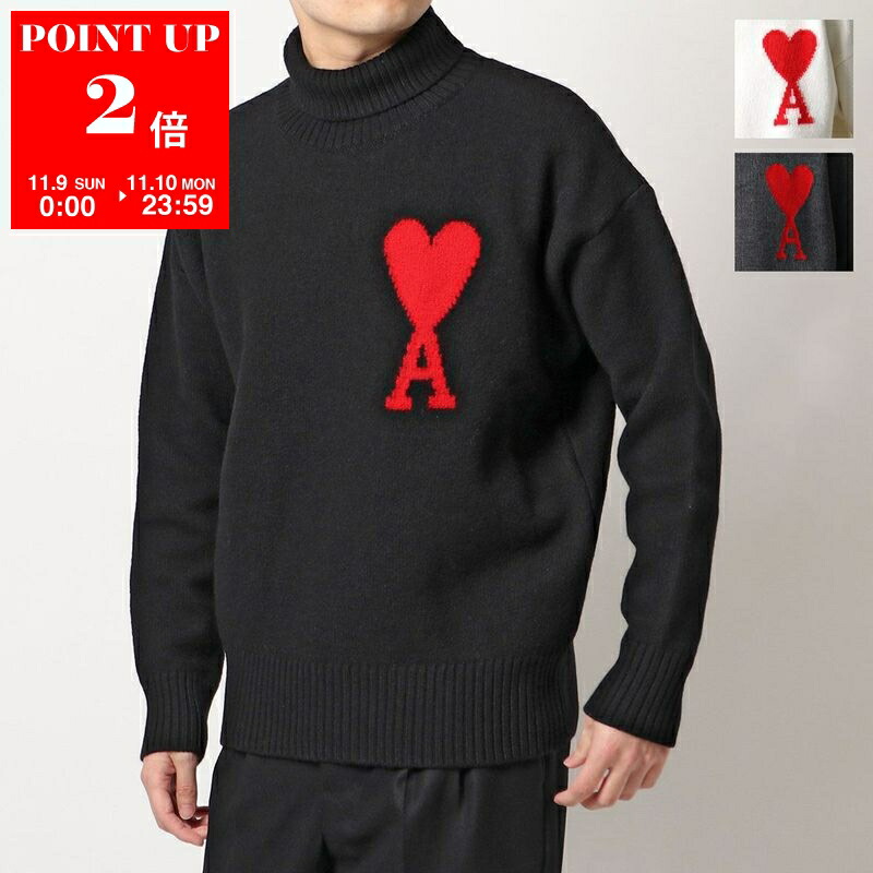 楽天市場】ami paris アミパリス ニット RED ADC SWEATER BFUKS006.018