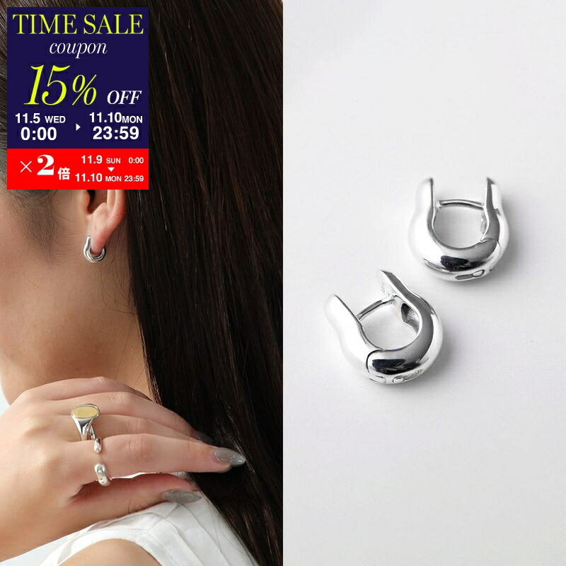 ANNIKA INEZ アニカイネズ　ハートフープピアスシルバー ANNIKA INEZ（アニカイネズ）の「【ANNIKA INEZ】ハートフープ