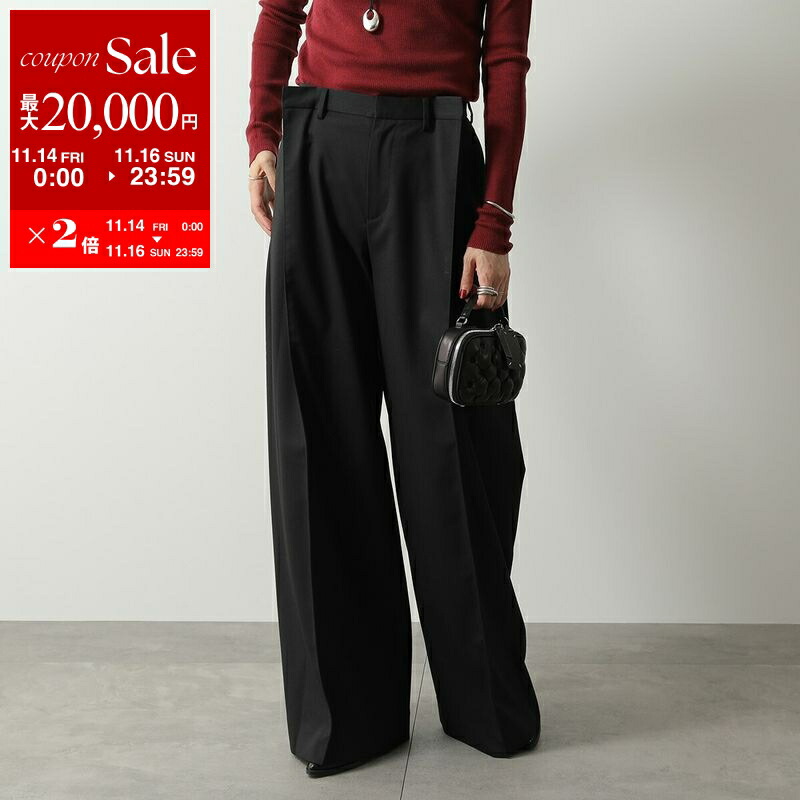 楽天市場】MM6 エムエムシックス Straight Wide Pants ワイドパンツ