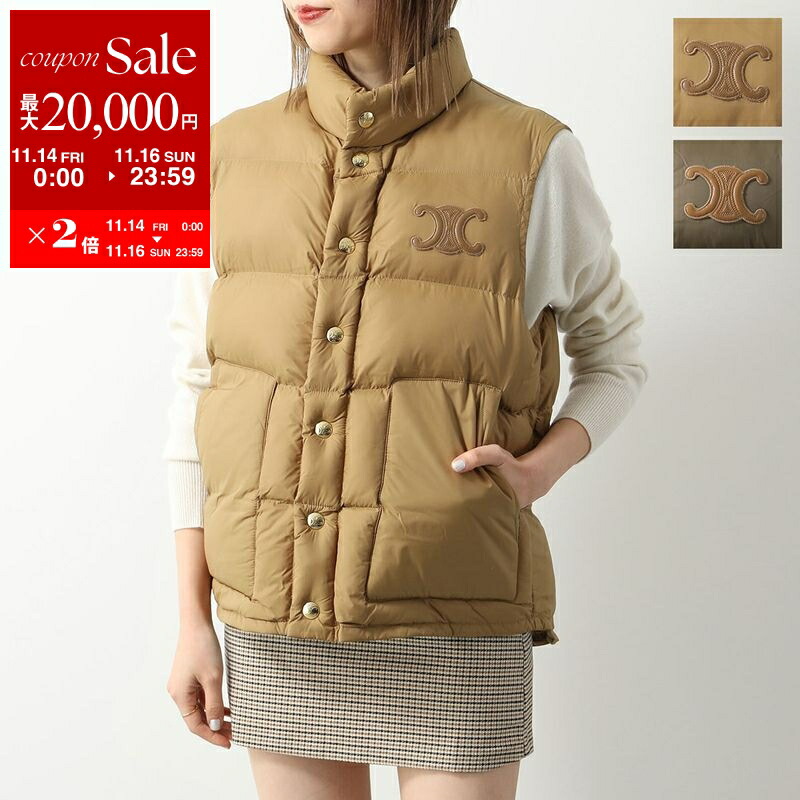 楽天市場】CELINE セリーヌ ベスト 2ADCK823Y.38NO レディース ジレ