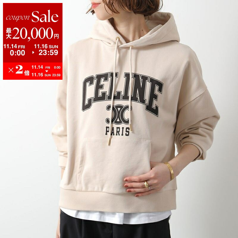 楽天市場】CELINE セリーヌ パーカー 2Y321670Q.01OB レディース ロゴ