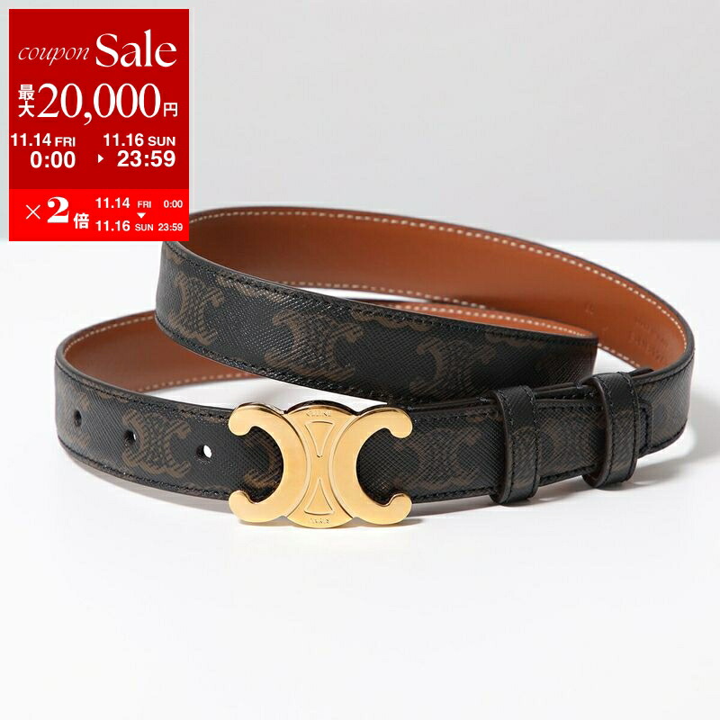 楽天市場】CELINE セリーヌ Medium Triomphe Canvas Belt ミディアム