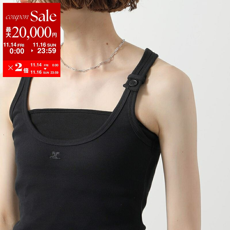 2【美品】クレージュ　総ロゴ　ニットキャミソール 楽天市場】【11/14-11/16限定・最大2万円OFFクーポン配布中】Courreges