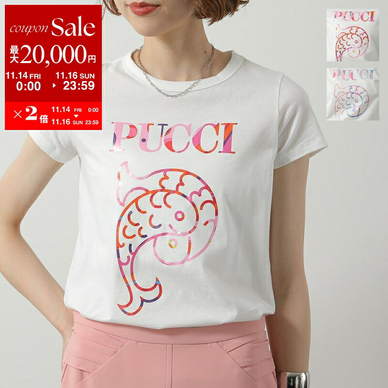 EMILIO PUCCI エミリオプッチ プッチ柄 カットソー 五分袖 個性的 131111-16-a.jpg