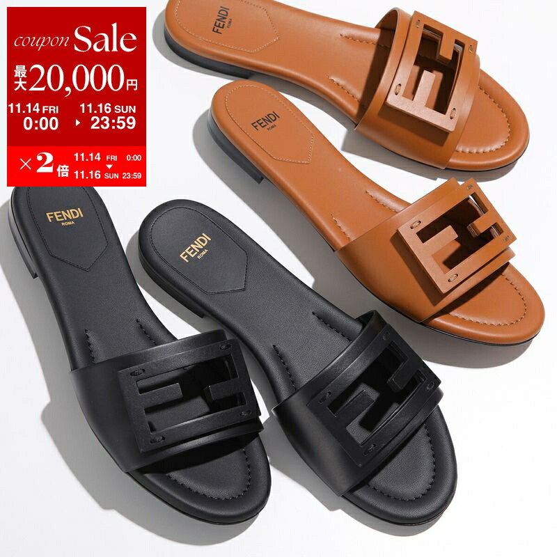 FENDI サンダル Fendi Feel Sandals Fabric Brown | Fendi