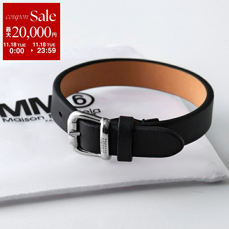 MM6 メゾンマルジェラ ロゴプレート付細ベルト MM6 エムエムシックス メゾンマルジェラ ベルト SA6TP0011 P5550