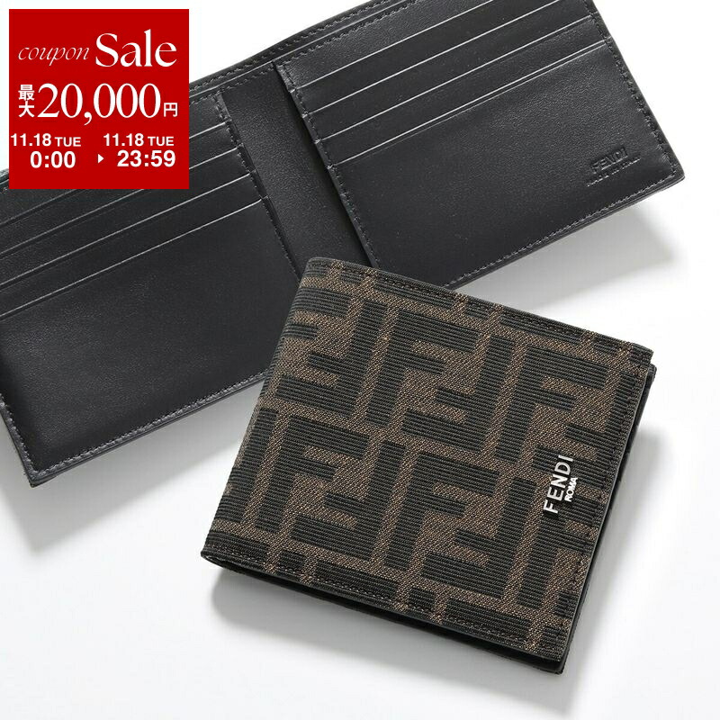 楽天市場】FENDI フェンディ 二つ折り財布 7M0281 AJF4 メンズ カード