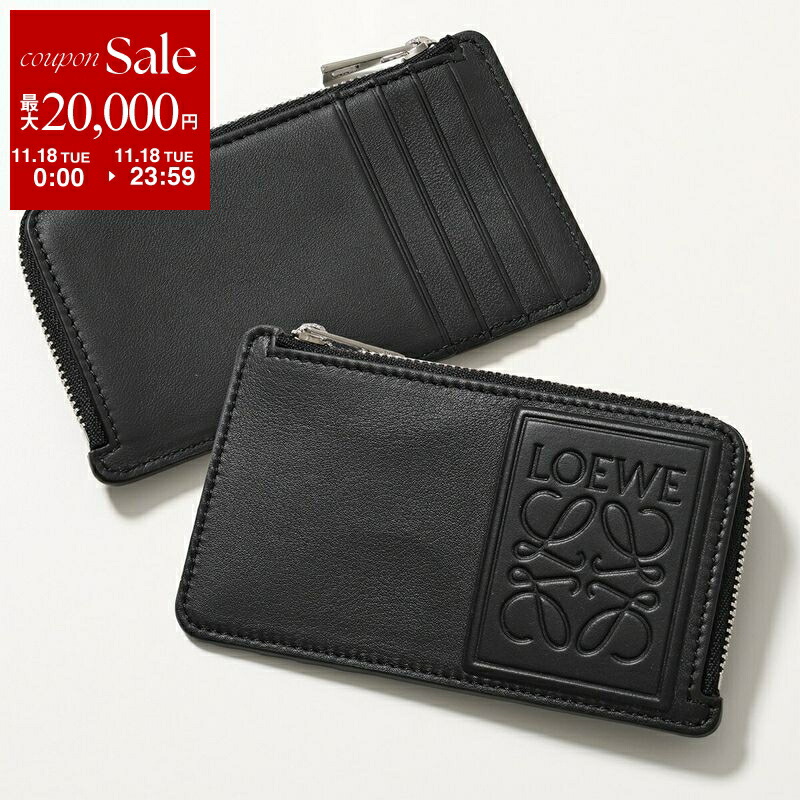 LOEWE ブラック レザー ケース カードケース 財布 LOEWE ブラック レザー ケース カードケース 財布 LOEWE カードケース