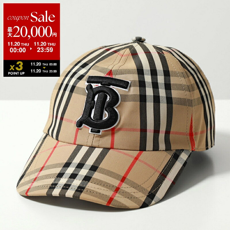 楽天市場】BURBERRY バーバリー ベースボールキャップ MH EKD APPLIQUE