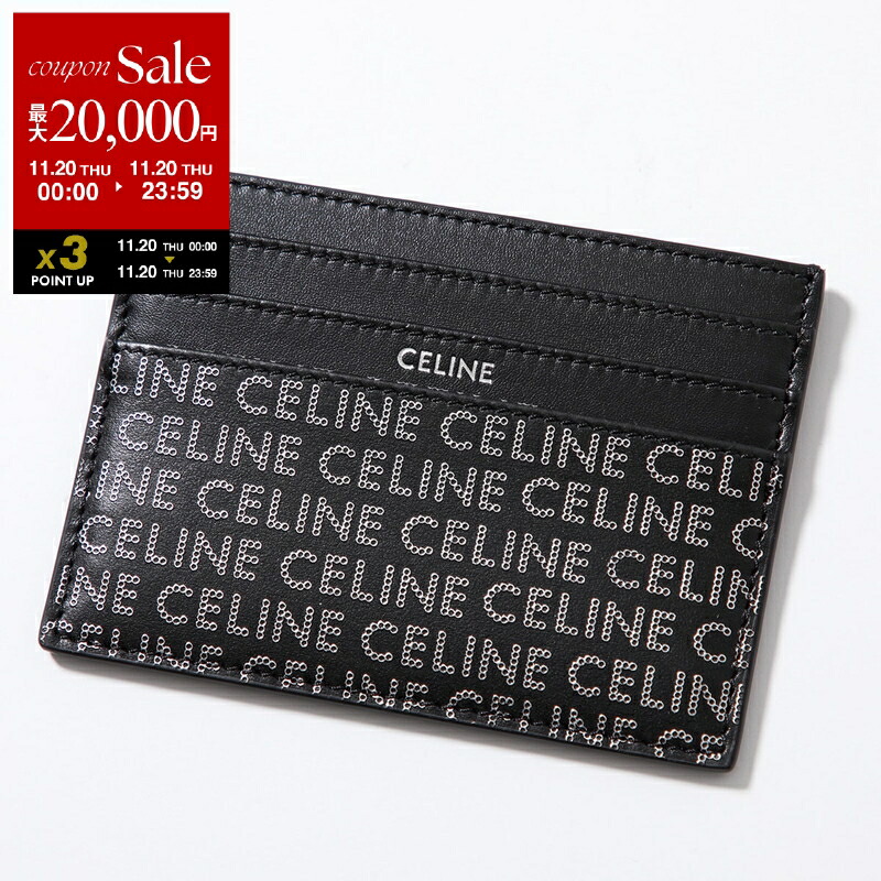 CELINE 円形ケース ブラック セリーヌ CELINE CELINE キーケース TRIOMPHE 10L813DPV レザー （38NO