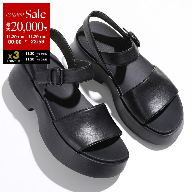 CAMPER カンペール ブルートゥスサンダル ブラック 37 CAMPER（シューズ） CAMPER カンペール グルカサンダル Brutus Sandal