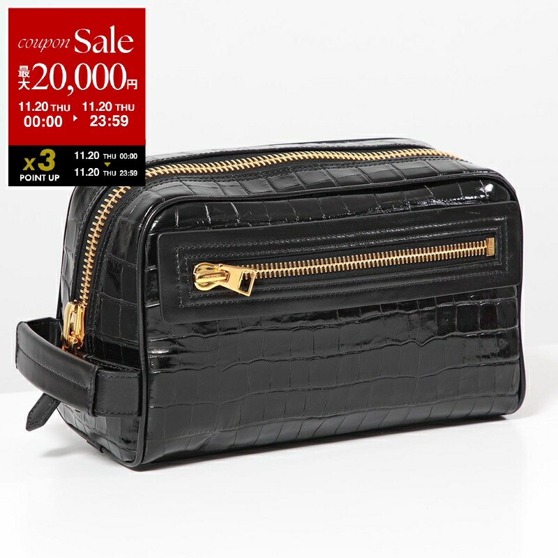TOM FORD ブラック レザーポーチ 楽天市場】トムフォード TOM FORD ポーチ ブラック メンズ y0346t