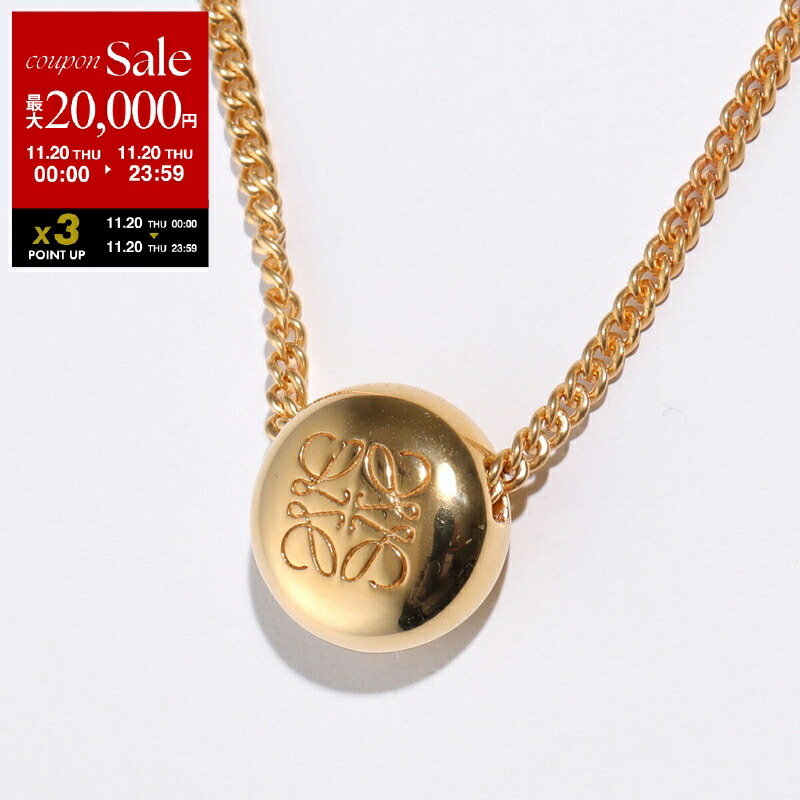 LOEWE ゴールド　アナグラム　ネックレス　アミュレット LOEWE ゴールド アナグラム ネックレス アミュレット