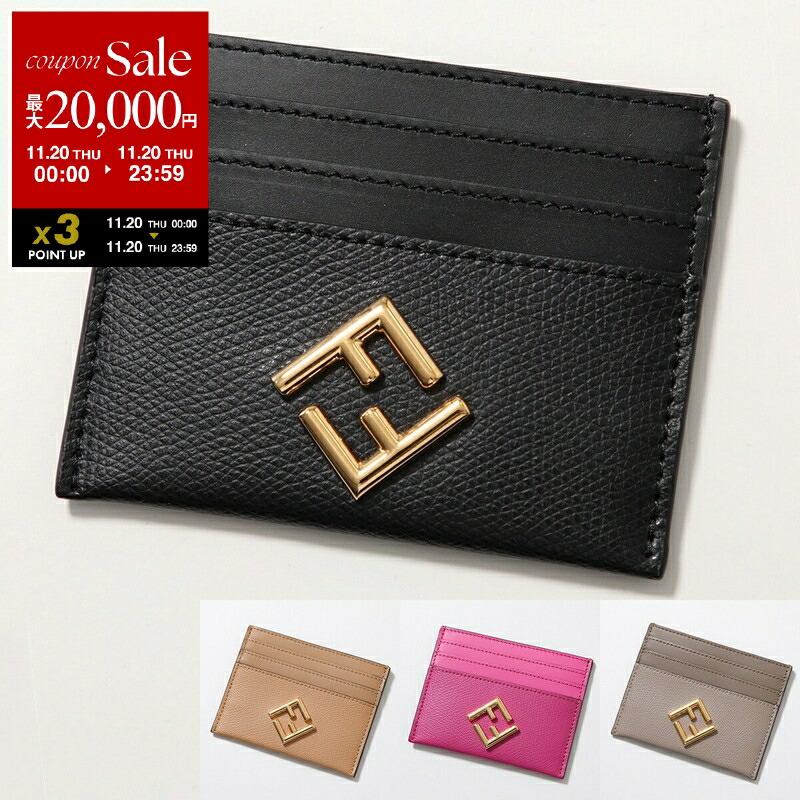 楽天市場】FENDI フェンディ FF Diamonds Zip Card Case FF