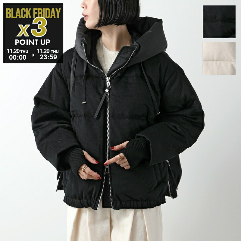 DUNO ブラック ダウンジャケット　44 DUNO ブラック ダウンジャケット 44