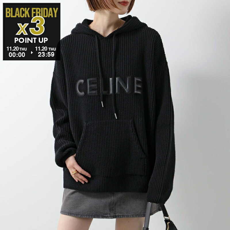 楽天市場】CELINE セリーヌ パーカー 2Y321670Q.01OB レディース ロゴ