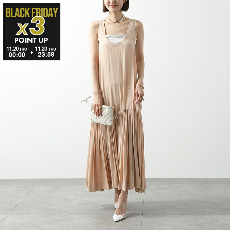 タグ付き未使用 ヌメロヴェントゥーノ N°21 ピンクベージュ イブニングドレス ヌメロヴェントゥーノ N21 ワンピース H291 5262 ドレス 刺繍 （4504