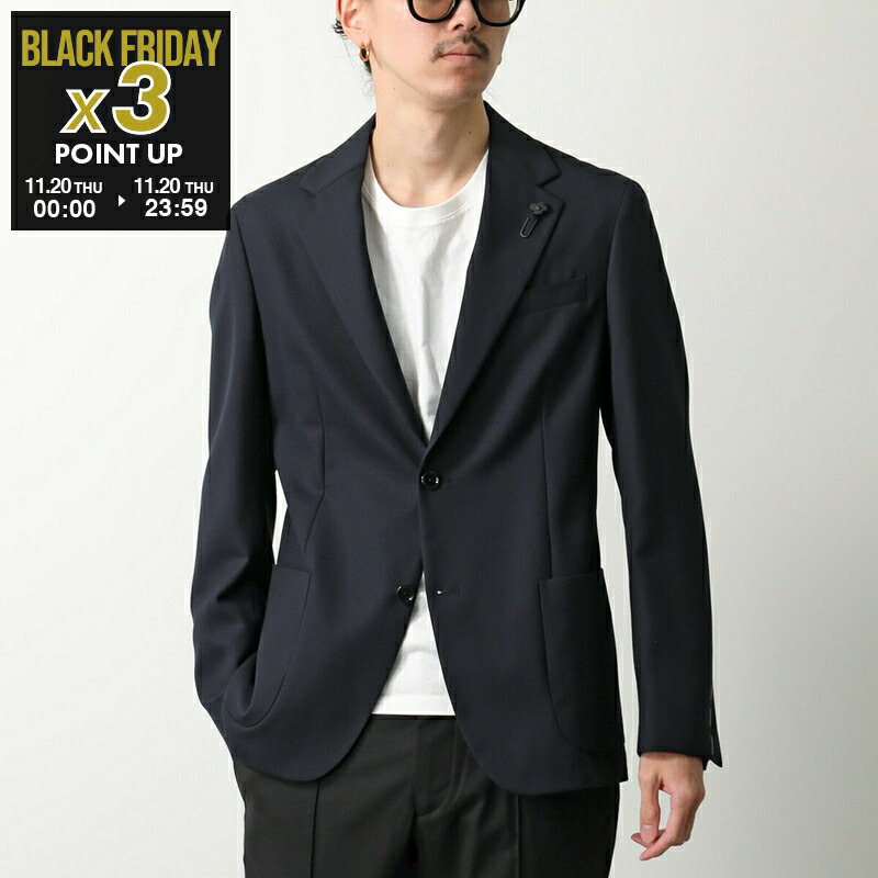 ✨現行✨ ラルディーニ テーラードジャケット リネン シルク ブートニエール ✨現行✨ ラルディーニ テーラードジャケット リネン シルク