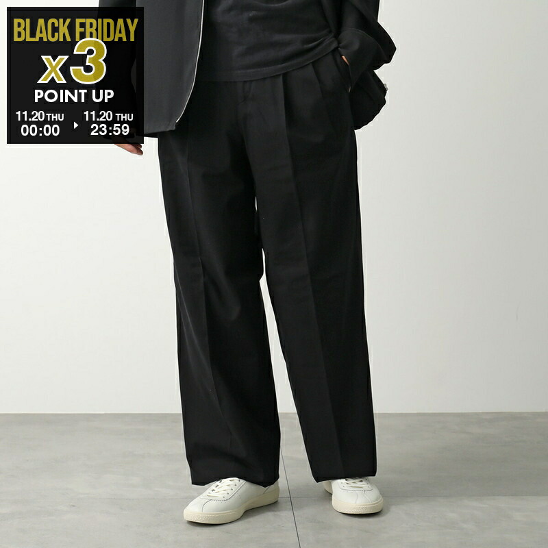 CELINE サイドストライプ ブラックパンツ　ブラック 220723-026.jpg