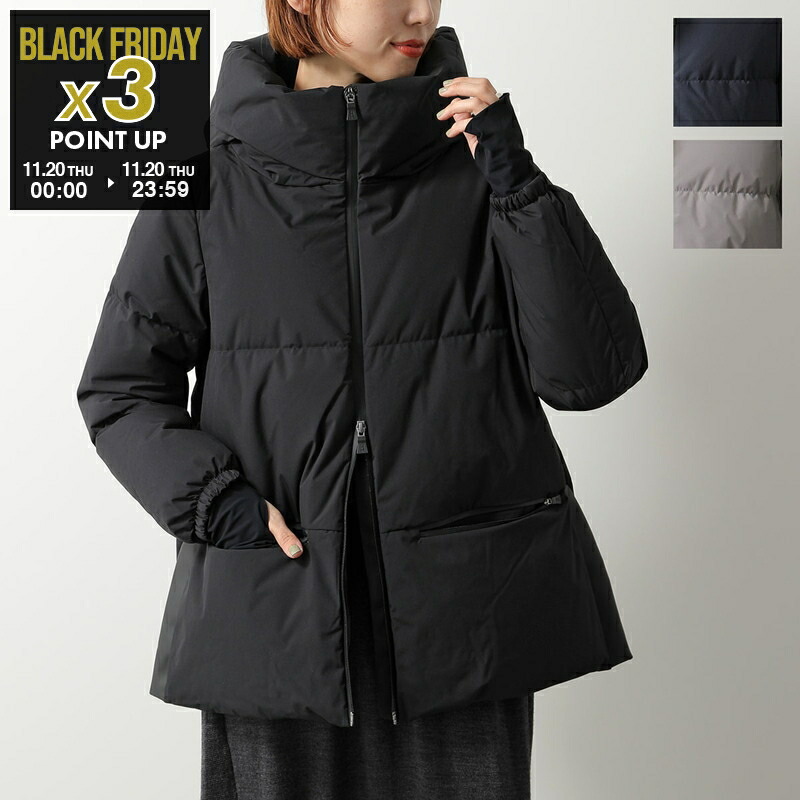 ヘルノ HERNO☆ナイロンロングコート 希少カラー 入手困難 即完売注意 HERNO(ヘルノ)｜イコニコ ロング ナイロンダウンコート/ブルー の通販