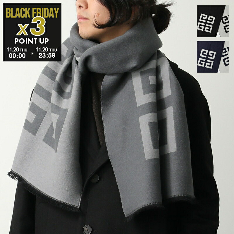 GIVENCHY ウール マフラー ストール レディース メンズ ブラック 赤 楽天市場】ジバンシー GIVENCHY メンズ 小物 ストール マフラー ロゴ