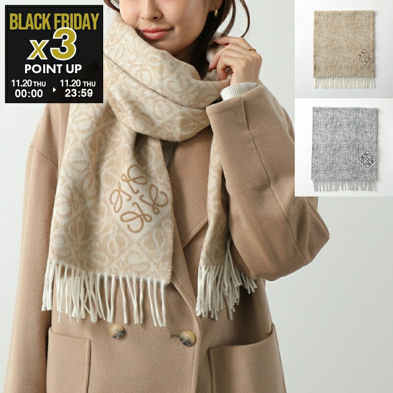 ロエベ マフラー フリンジ付き ロエベ マフラー フリンジ付き LOEWE ロエベ マフラー バイカラー