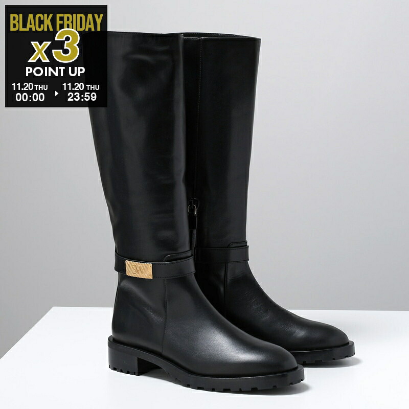 現行 新品未使用✨セルジオロッシ SR NORA ブーツ ブラック 34 1/2 Sergio rossi Rossi セルジオロッシ レインブーツ SR NORA PAINY