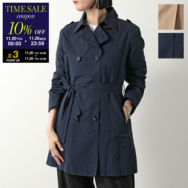 未使用✨12万✨マックスマーラ The Cube マキシトレンチコート ネイビー 中古・古着通販】MaxMara THE CUBE (マックスマーラ ザ キューブ