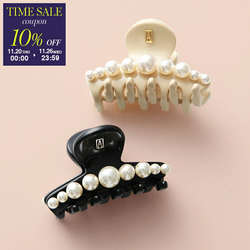 ALEXANDRE ヘアクリップ ブラック ALEXANDRE DE PARIS ヘアクリップ BASIC CHANDELIER CLIP SMALL