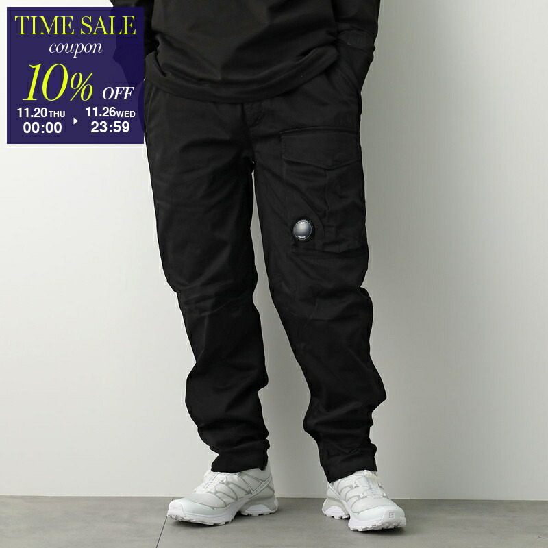 C.P. Company FLATT NYLON カーゴパンツ ブラック 関税込み】C.P. Company ブラック Flatt Nylon カーゴパンツ