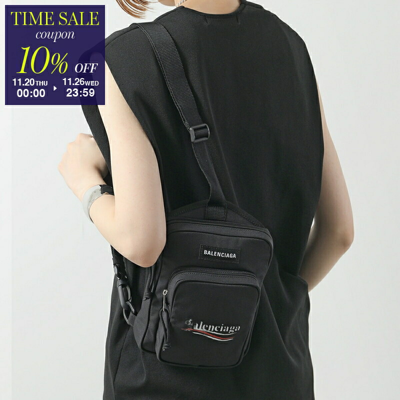 BALENCIAGA ブラック ボディバッグ BALENCIAGA バレンシアガ ボディバッグ・ウエストポーチ