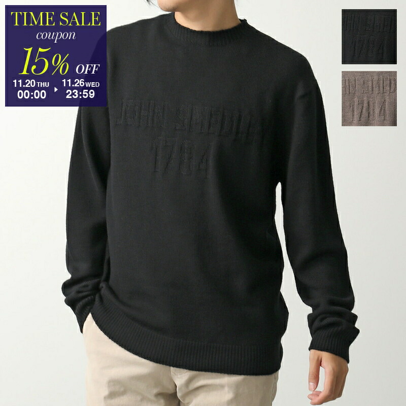 JOHN SMEDLEY ブラックニットセーター M JOHN SMEDLEY（ジョンスメドレー）ニット・セーター 黒 サイズ:M