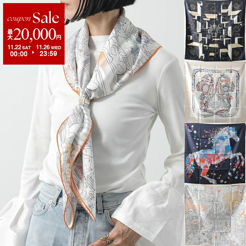 楽天市場】HERMES エルメス マフラー 160×30 クレ・ドゥ・H Clou de H