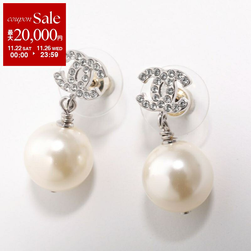 CHANEL/シャネル ココマーク ゴールド ラインパール ピアス i_149 CHANEL/シャネル ココマーク ゴールド ラインパール ピアス i_149