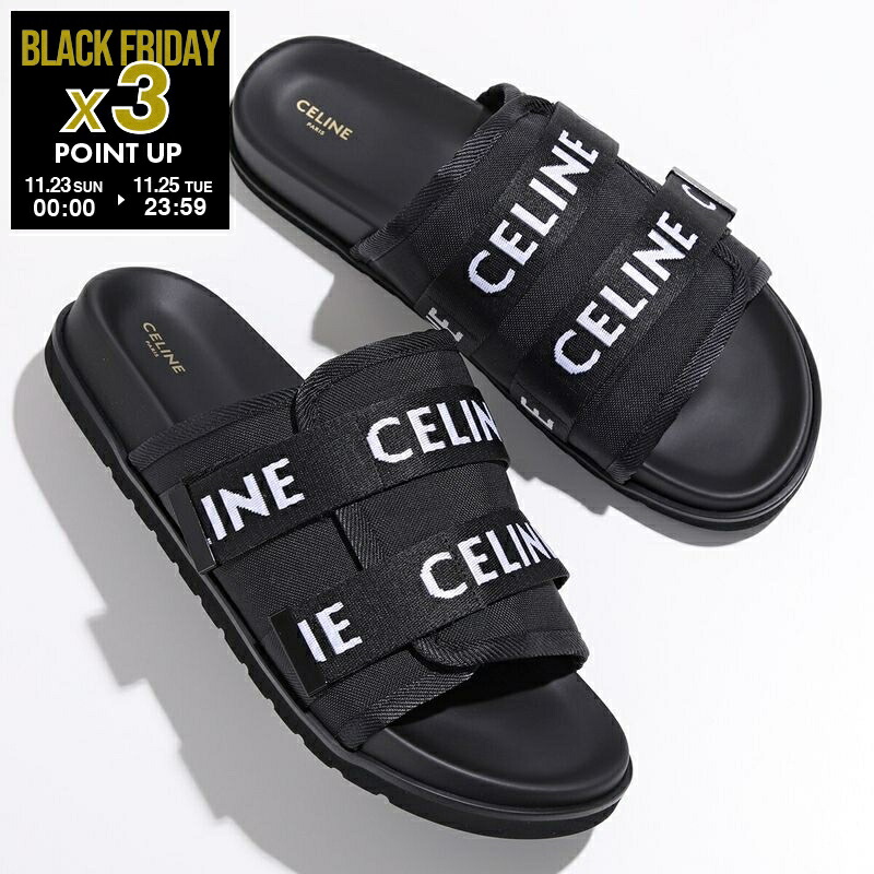 セリーヌ CELINE レオ ストラッピー レザーファブリック サンダル 36 セリーヌ CELINE レオ ストラッピー サンダル 靴 シューズ