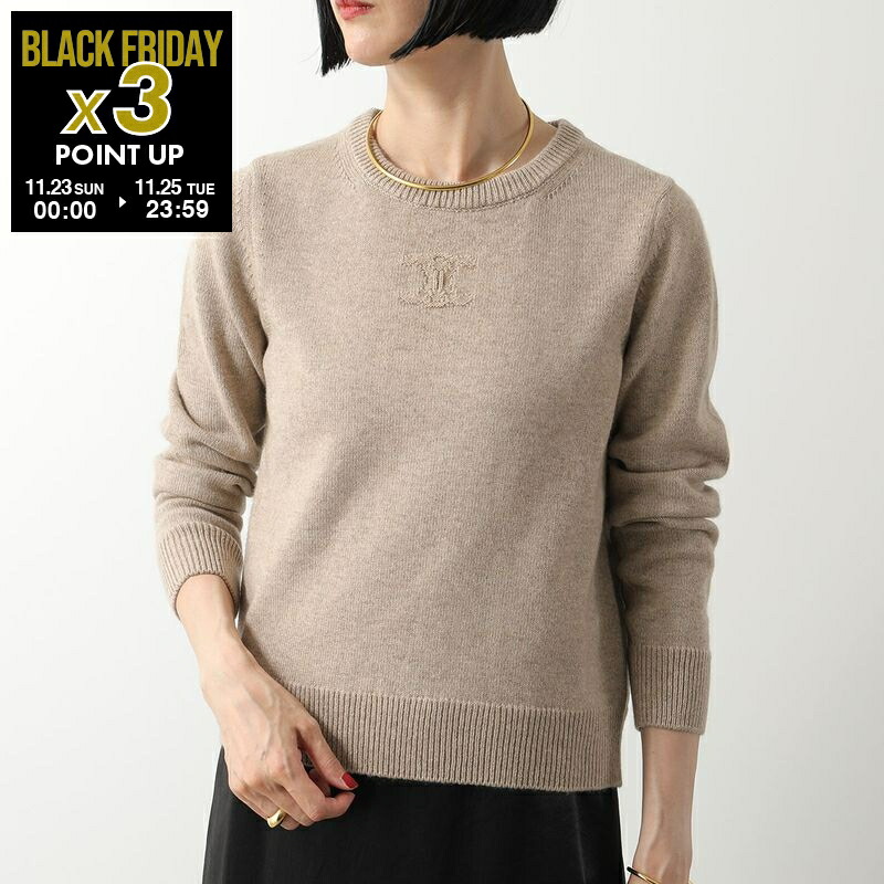 セリーヌ カシミヤ100% トリオンフ ロゴ刺繍 クルーネック ニット セーター 楽天市場】CELINE セリーヌ ニット PULL COL ROND BOXY TRIOMPHE