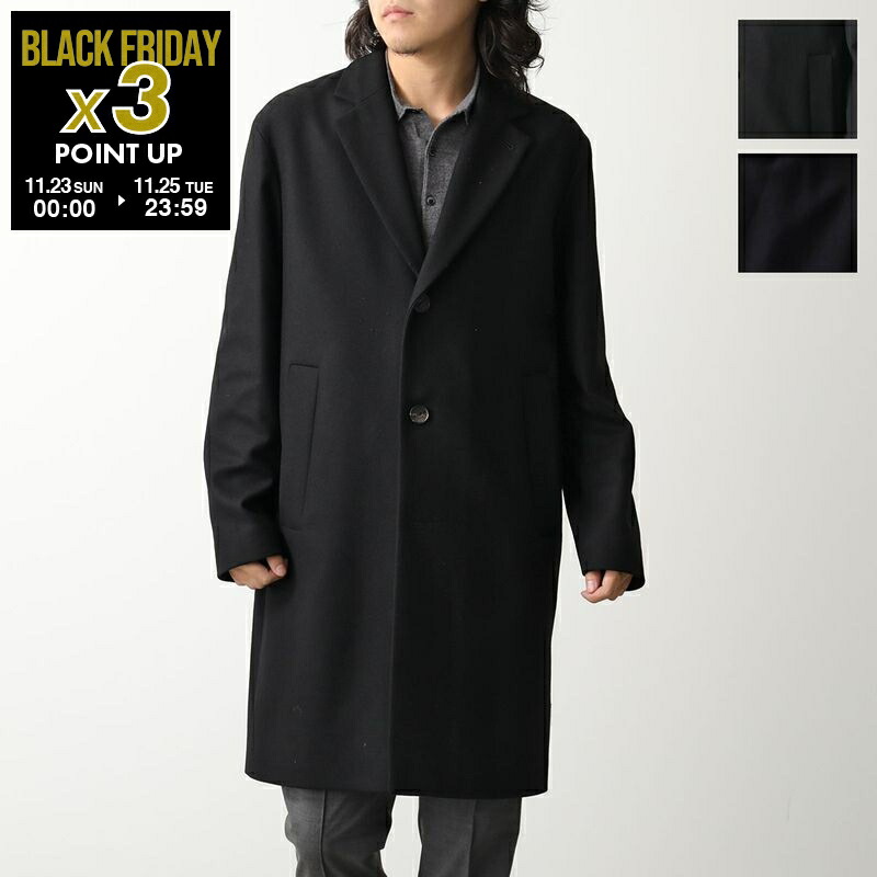 【約15万・新品】LARDINI ラルディーニ　チェスターコート LARDINI ラルディーニ メンズ ウール チェスターコート グレー