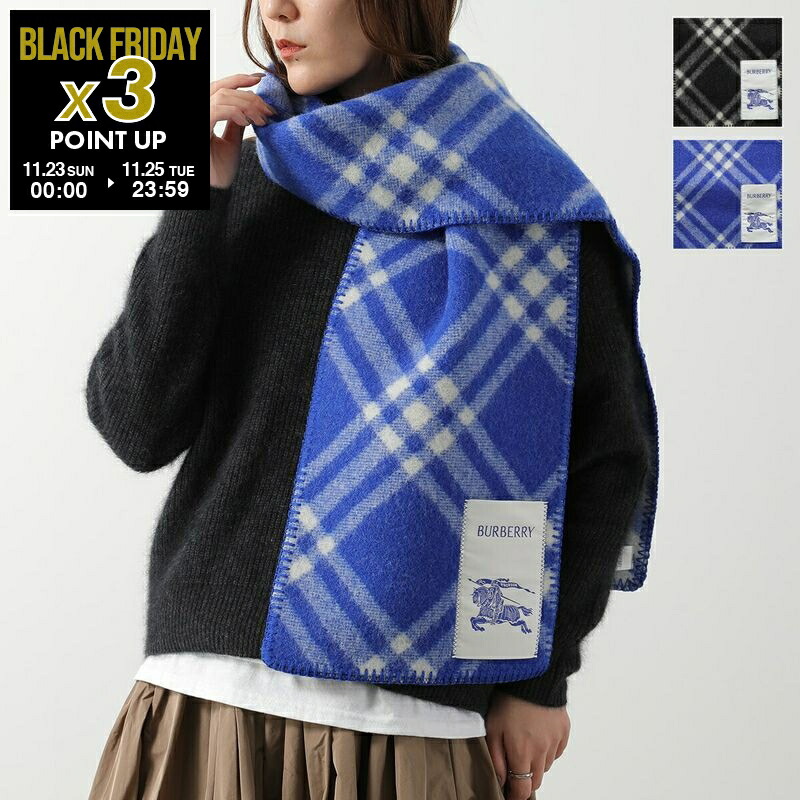 楽天市場】BURBERRY バーバリー 8021949 カシミヤ混ウール フリンジ