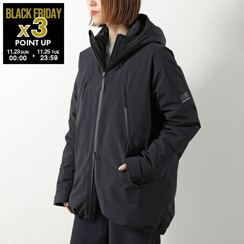 美品✦メゾンマルジェラ✦MM6 オーバーサイズダウンジャケット ブラック マルジェラ MM6 メゾン マルジェラ オーバーサイズ ダウンジャケット