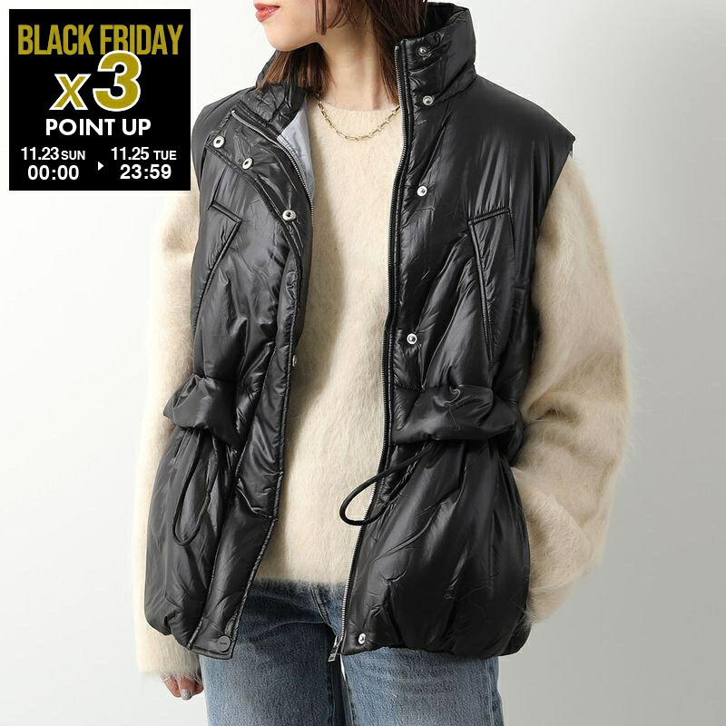 GANNI マットナイロン フリースベスト GANNI マットナイロン フリースベスト GANNI マットナイロン フリース