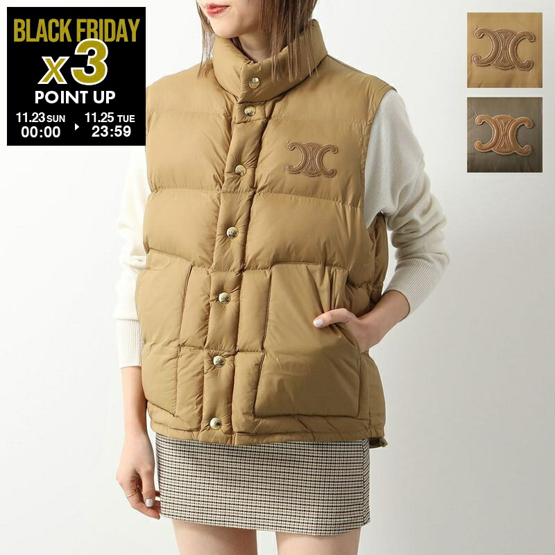 楽天市場】CELINE セリーヌ ベスト 2ADCK823Y.38NO レディース ジレ